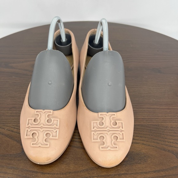Tory Burch Melinda Shoes Women's 6M Pink Nude Leather Ballet Flats Ballerina - Picture 3 of 16
